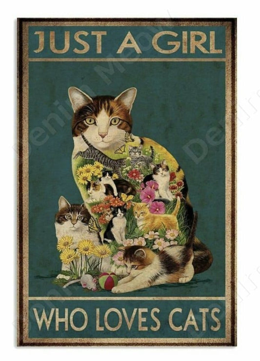 Hilarious cat-themed retro signs