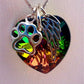 Rainbow Bridge Wings necklace for pet remembrance Cat Rainbow Bridge Wings Necklace