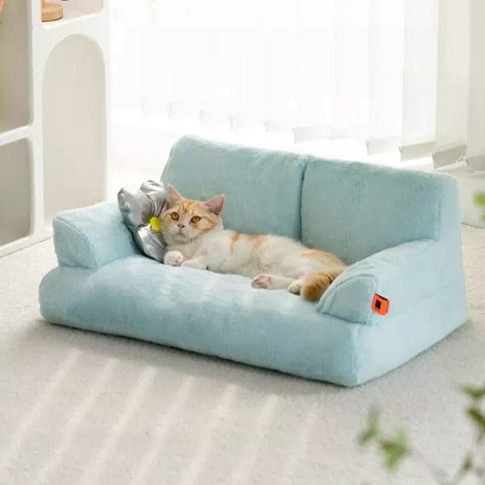 Premium cat sofa and plush cushion