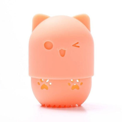 Cute Cat Puff Holder  beauty blender silicon case
