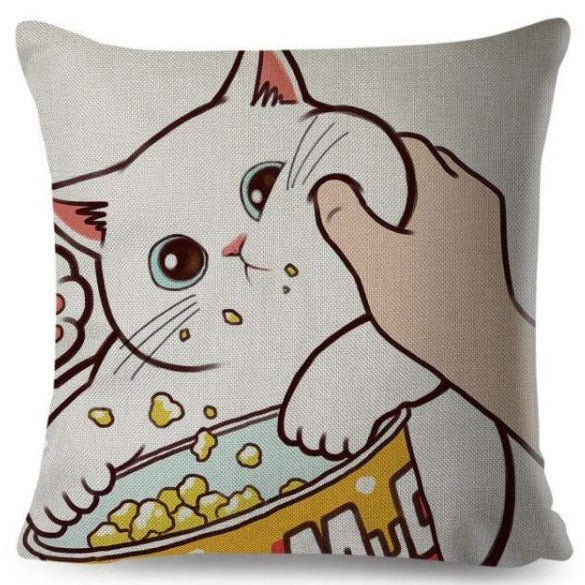 Cat Cushion Cover Pillow Case cat decor pillow cover