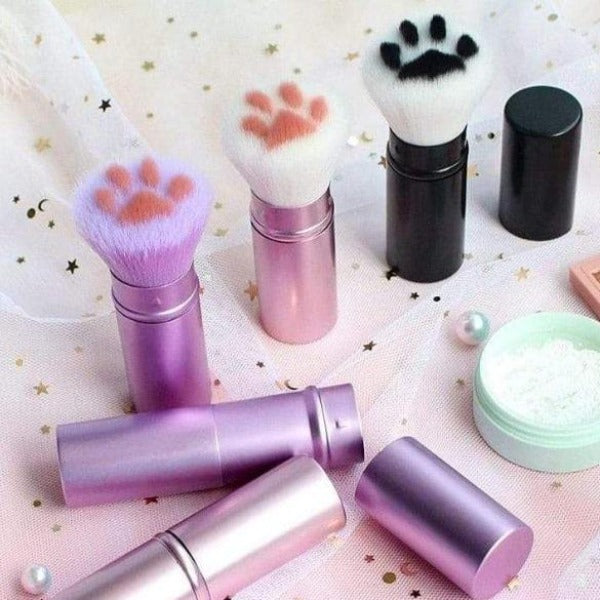Cat Makeup Brush Cosmetic Tool 3 types Man-made Fiber Cat Claw Shape Eyeshadow Makeup Brushes Telescopic Handmade Foundation Brush Women Makeup Accessory Tools