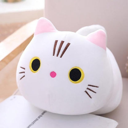 Soft Plush Cat Cushion for Cuddling