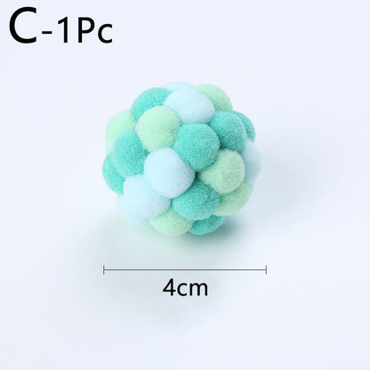Cat toy balls with charming ringing bells toy mouse for cats
