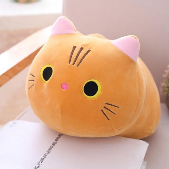 Soft Stuffed Cat Pillow for Cozy Home Décor