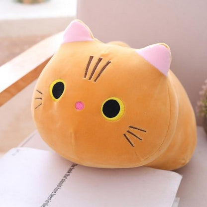 Soft Stuffed Cat Pillow for Cozy Home Décor
