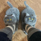 Warm and Cuddly Cat Slippers for Adults