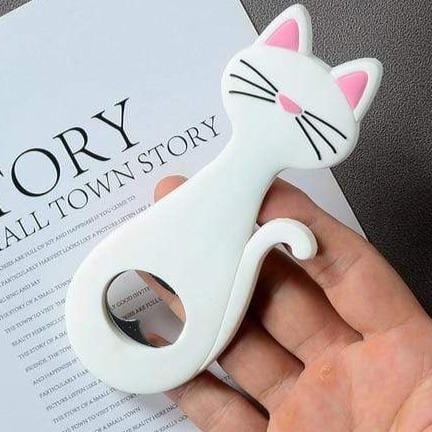 White Cat Paw Bottle Opener Magnet – Minimal Cute Style