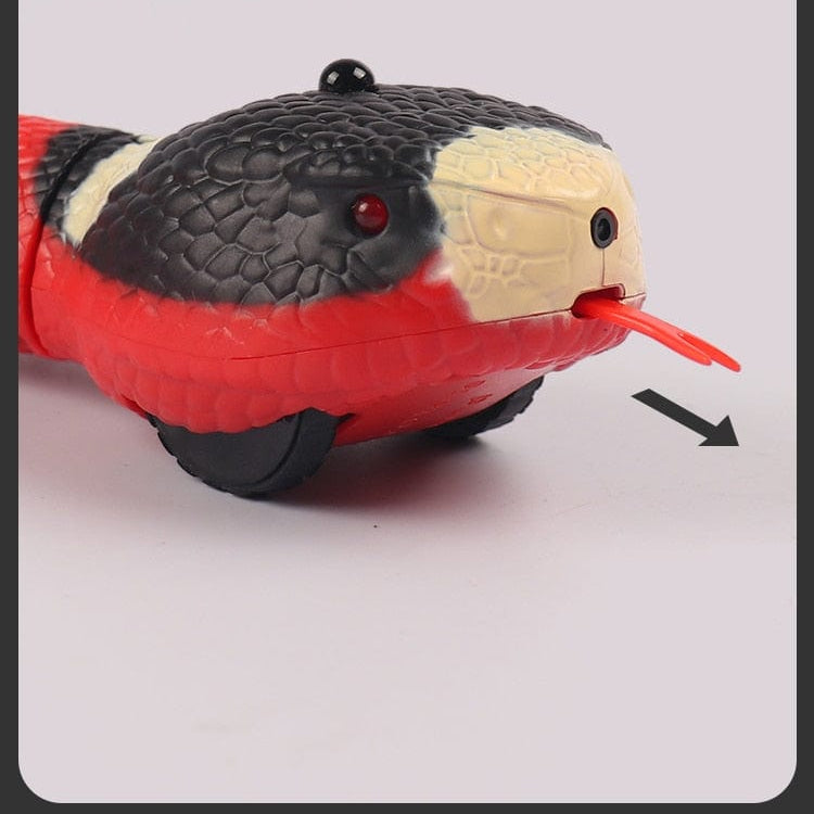 Electronic interactive snake toy for cats