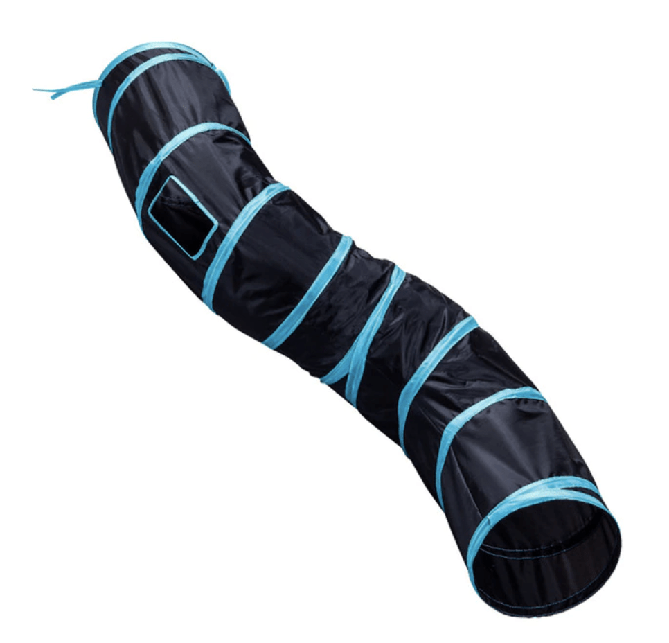 durable polyester cat tunnel with steel frame

