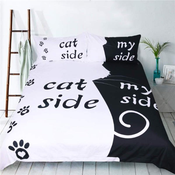 Cat Quilt Cover Bedding Set