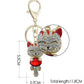 Smiling Lucky Cat Keychain