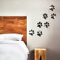Whimsical acrylic paw decals for walls