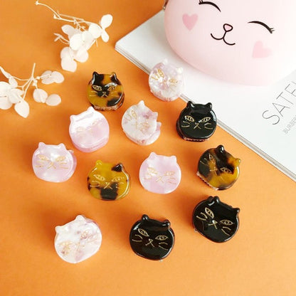 Mini Cat Claw Hair Clutches Cute Cat Hair Clips Kitty Hair Accessories Cool Mini Hair Claw Clip 