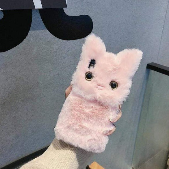 3D Lovely Cat Faux Fur