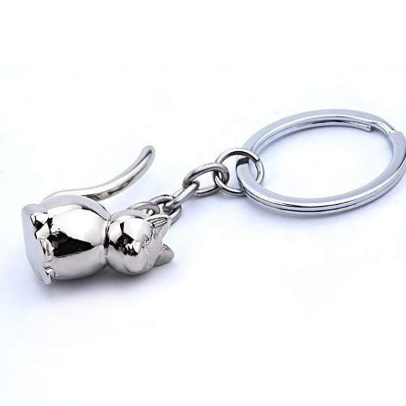 cute kitty cat keychain