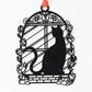 Whimsical cat silhouette bookmarks