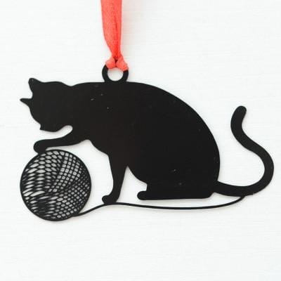 Trendy cat lover's metal bookmarks