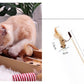 Cat Toy Hemp Rope Interactive Stick Funny Cats Toys Kitten Fishing Game Wand Feather
