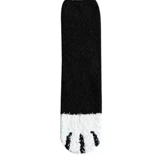 Cute Striped Cat Paw Socks