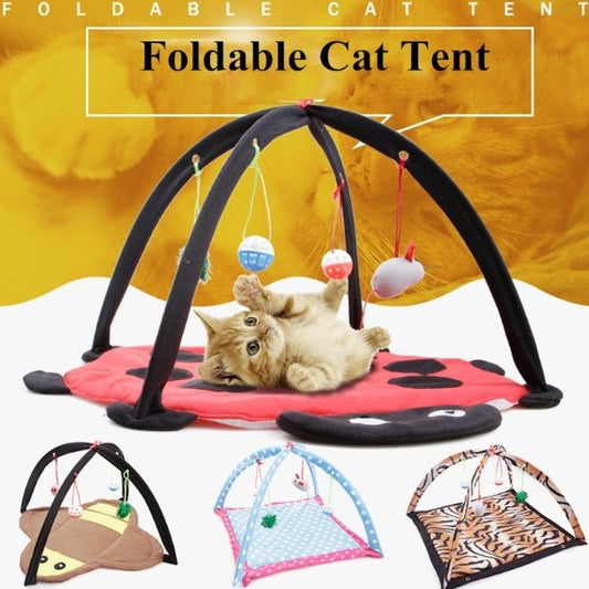 cat tent house toyCat Toys Portable Cat Tent Funny Pet Toys Mobile Activity Pets Play Bed Toys Cat Play Mat Blanket House Foldable Kitten Tents