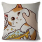 Vintage Cat Cushion Covers 