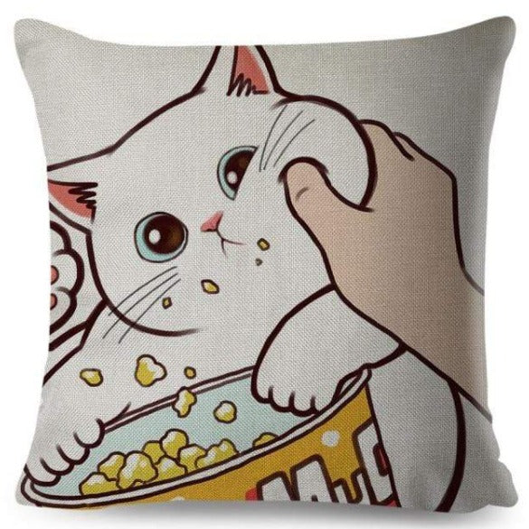 Cat Cushion Cover Pillow Case