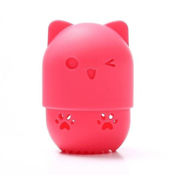 Red Kitten Makeup Blender Holder