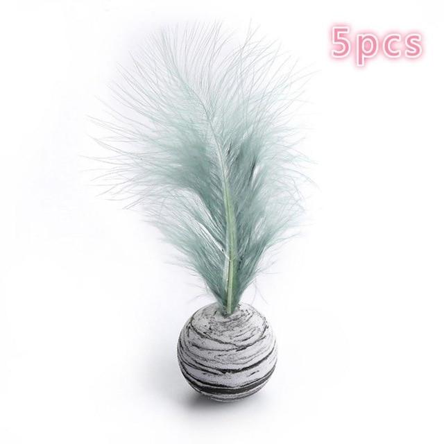  Flutter Ball Cat Toy Feather Ball 