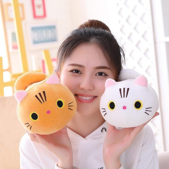 Lovely Stuffed Soft Cat Plush Cushion 