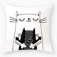 Decorative Pillows with Cat Picture