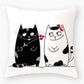 Cat Kitten Throw Pillow Case Cushion 