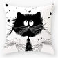 Cartoon Cat Hug Pillowcase