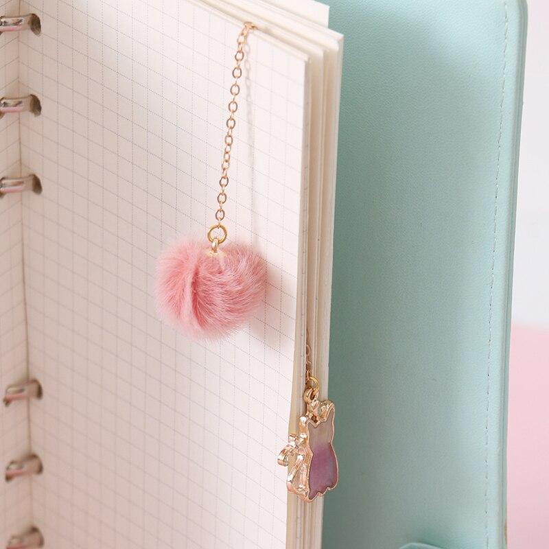 Sweet cat chain bookmark charms