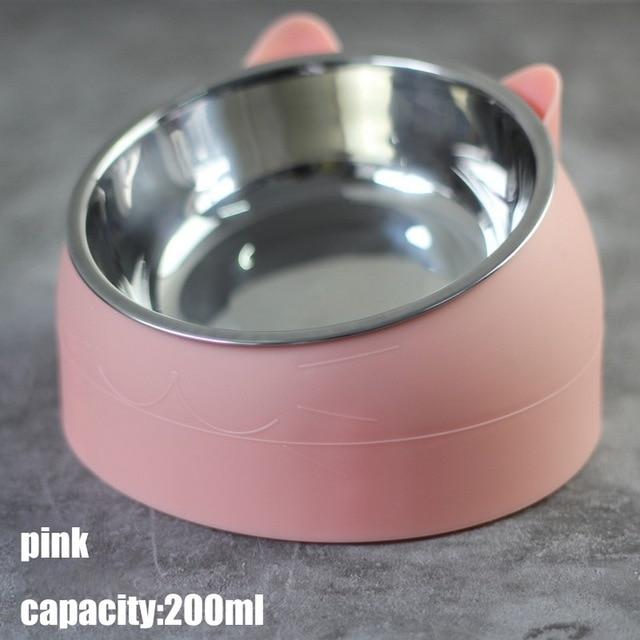 tilted cat bowl, cat food bowls, cat bowl stand, best elevated cat bowls, best cat bowls