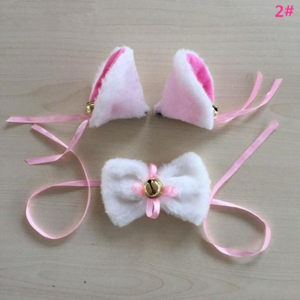 kitty Cat Costume Hairbands With Cat Ears & bow