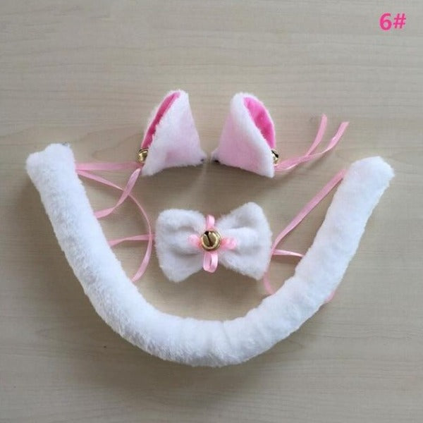 kitten tail and ears set