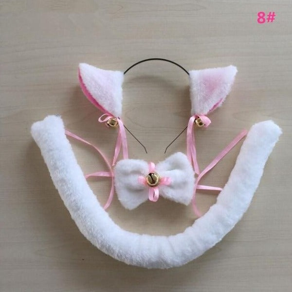  Cat Girl Cat Ear Bow Tie  Accessories
