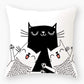 Cartoon Cat Cushion Cover
