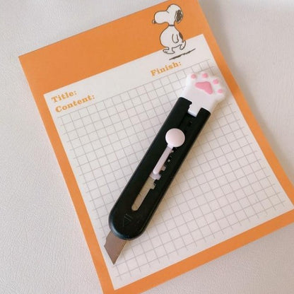 Mini Pocket Cat Paw Art Utility Knife 