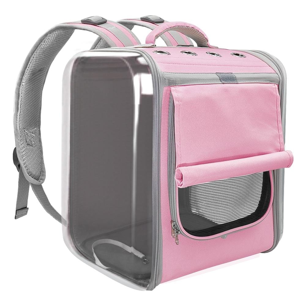 Transparent pet bag large space dog bag cat backpack folding cat bag space capsule out portable pet box