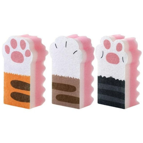 Cat Claw-Shaped Multi-Cleaning Sponge