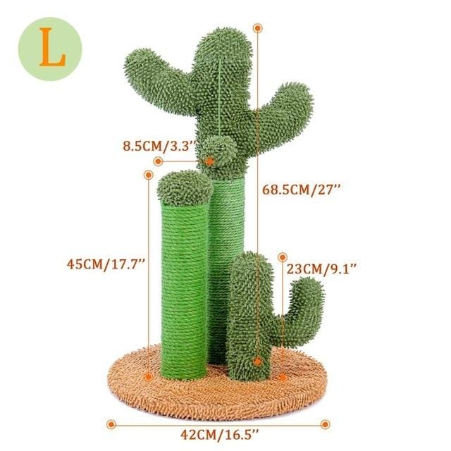 cat scratching post cactus