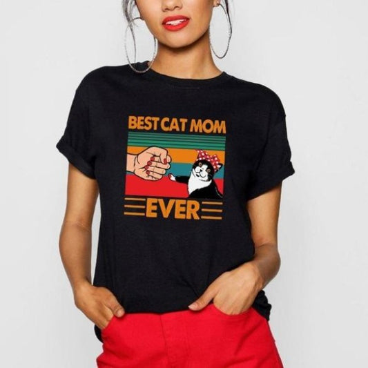 Custom Best Cat Mom T-Shirts
