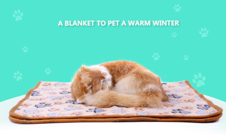 Best soft flannel cat sleeping blanket