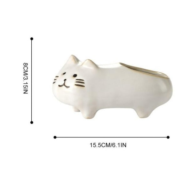 Best White Cat Planter 