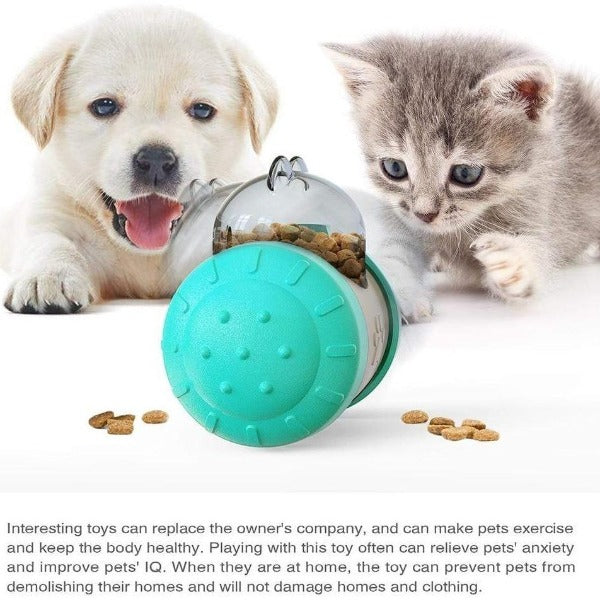 Order Cat Food Dispenser: Cat Puzzle Feeder & Cat Feeder Toy Wheel –  CatCurio Pet Store