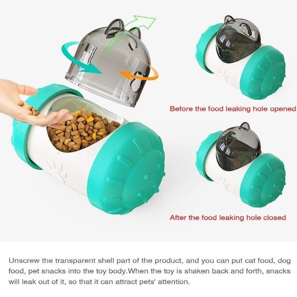 Interactive Cat Feeder Toy Wheel