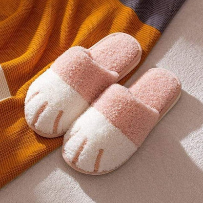 Cute Kitty Paw Slippers Non-slip 