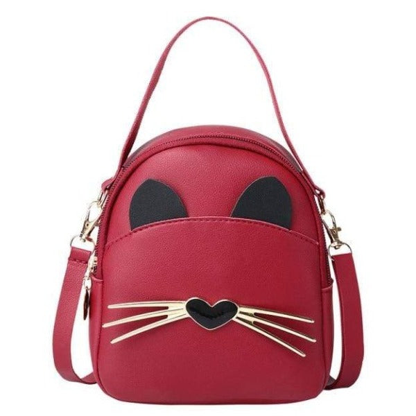 cat handbags leather, red cat handbags
